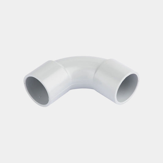 90 Degree Solid Conduit Elbow- Grey 25mm